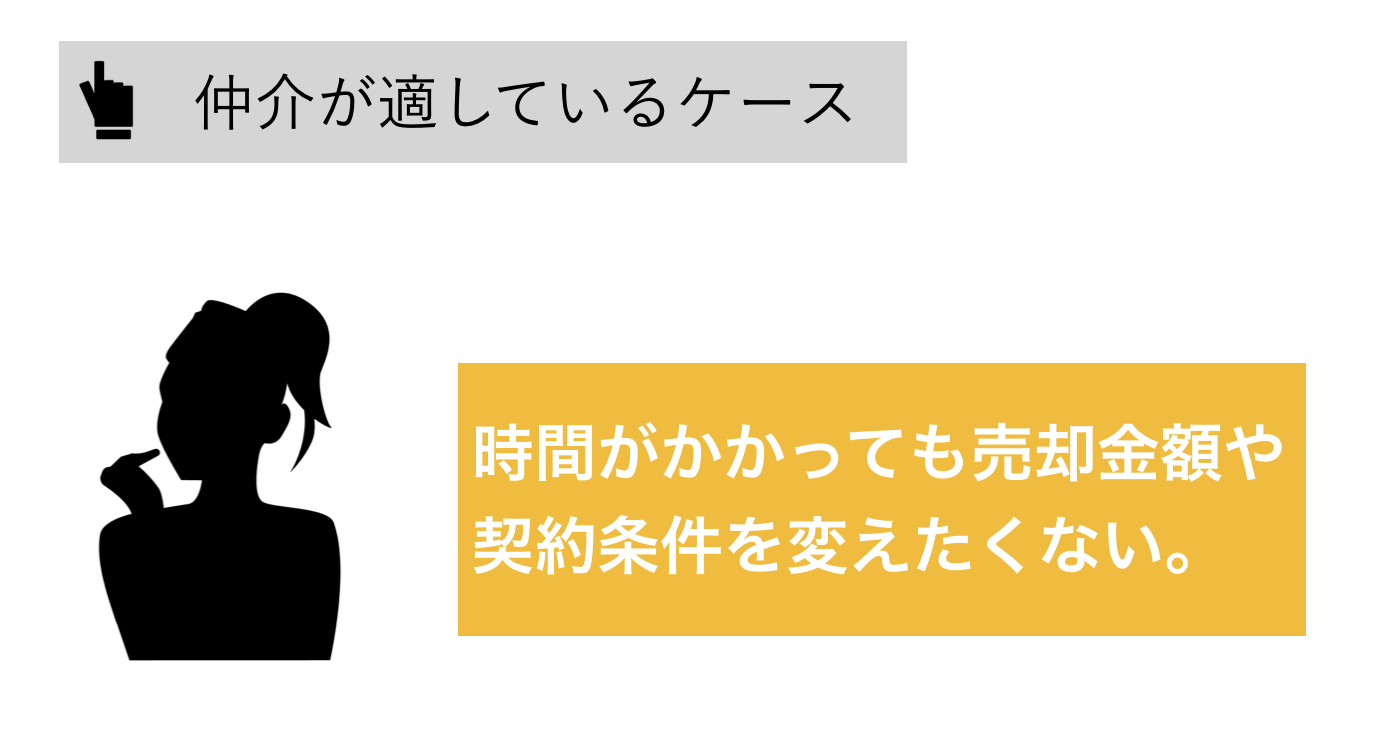 仲介が適しているケース